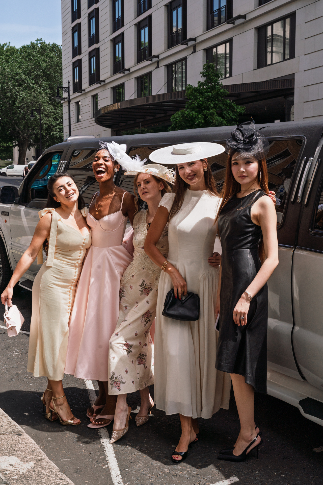 La Vie Mayfair members dressed for a summer event in Mayfair, London